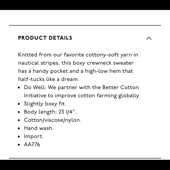 Thompson Pocket Pullover Sweater in Nautical Stripe - Picture 7 of 7